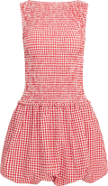 Tora Gingham Mini Dress - Red