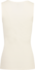 Emmy Silk Cotton V-Neck Tank - Off White