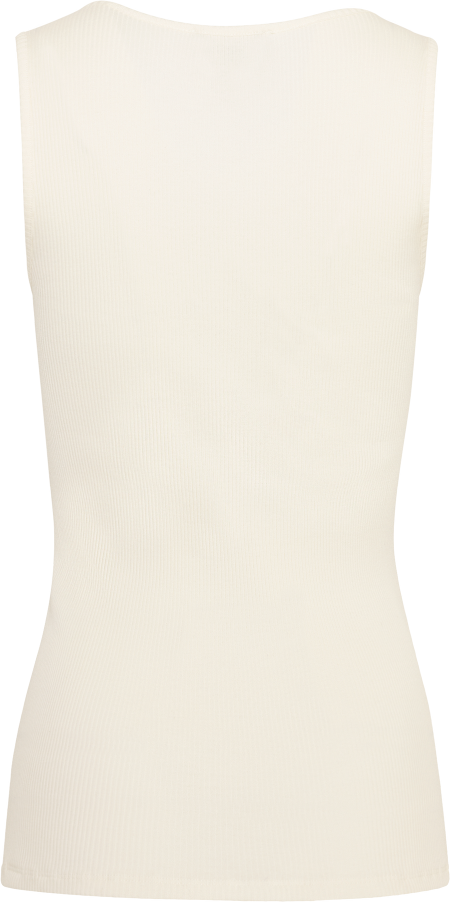 Emmy Silk Cotton V-Neck Tank - Off White