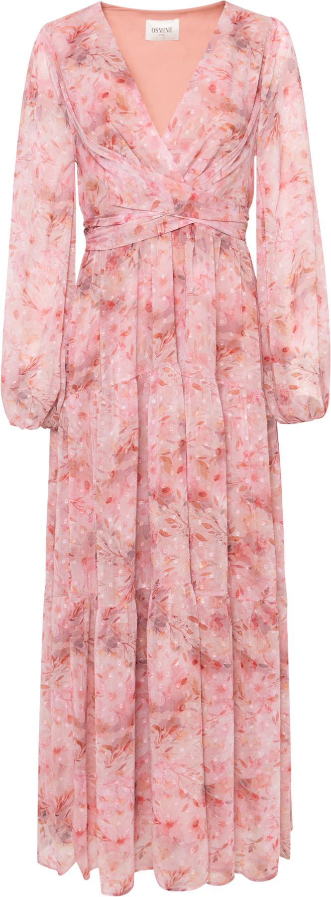 Hedvig Chiffon Maxi Dress - Pink Floral