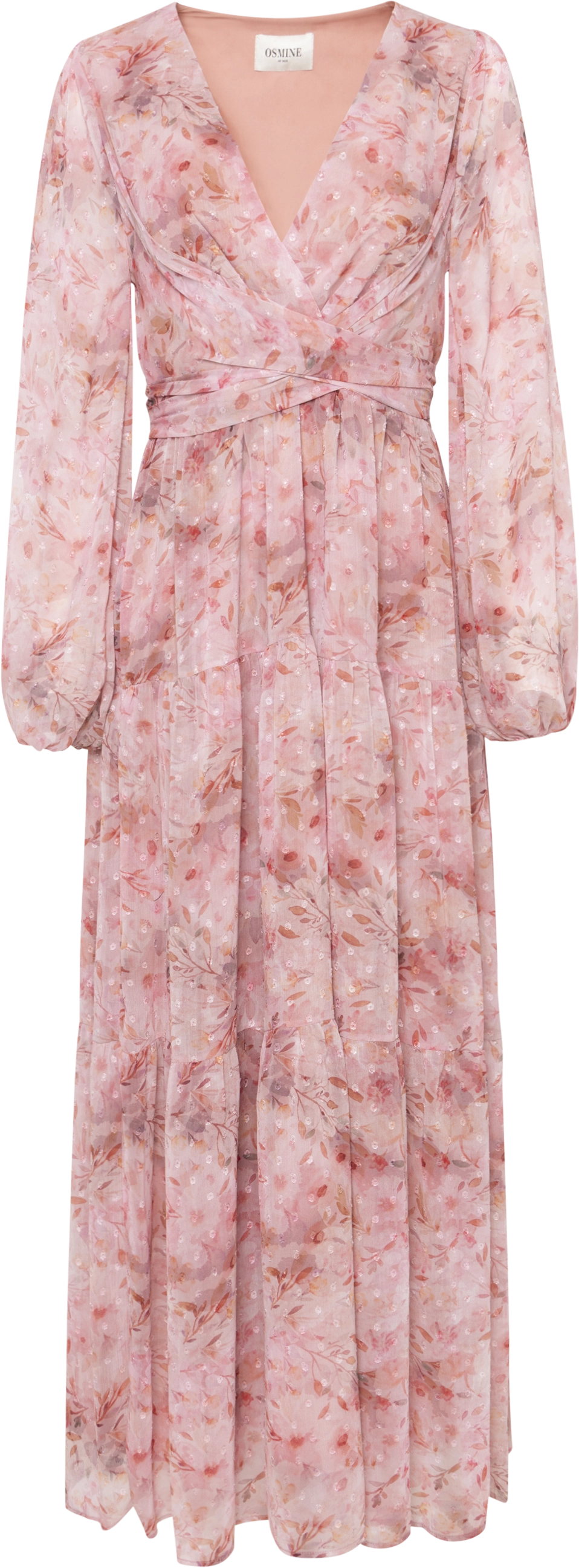 Hedvig Chiffon Maxi Dress - Pink Floral