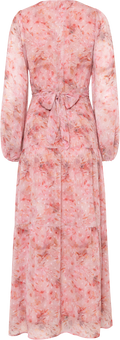 Hedvig Chiffon Maxi Dress - Pink Floral