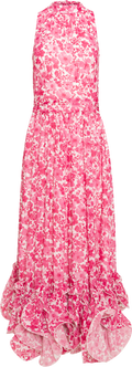 Harriet Chiffon Dress - Pink Print