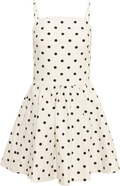 Enia Dot Dress - White