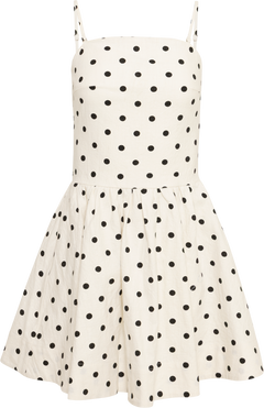 Enia Dot Dress - White
