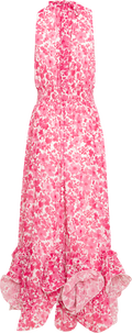 Harriet Chiffon Dress - Pink Print