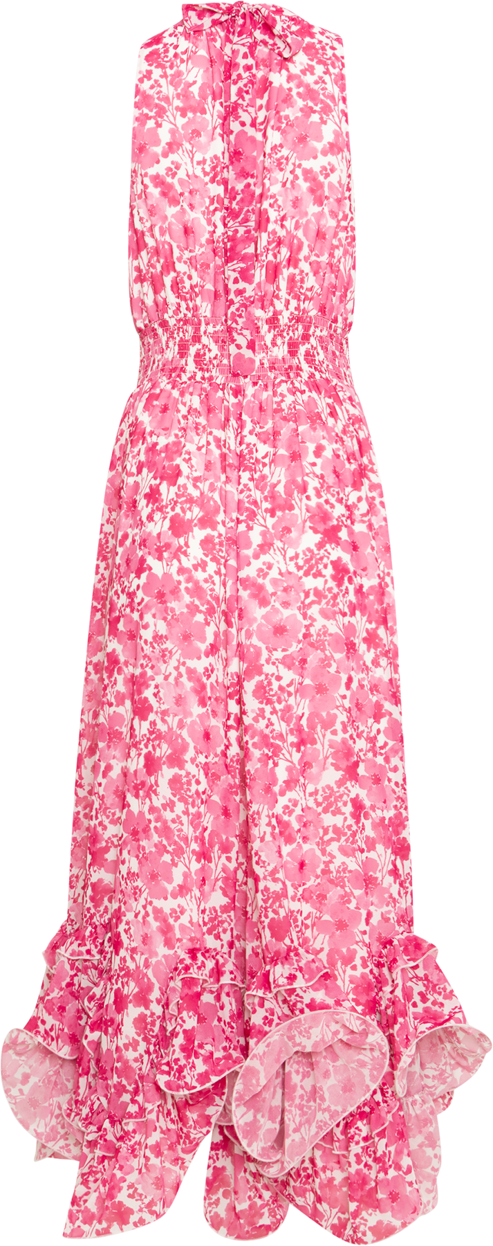 Harriet Chiffon Dress - Pink Print