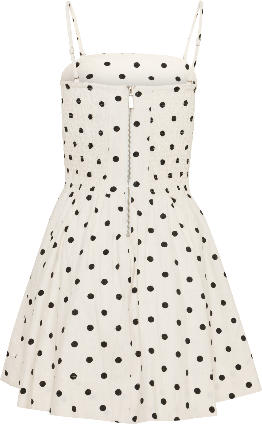 Enia Dot Dress - White