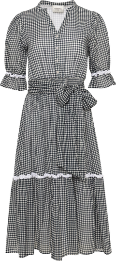 Gertrude Gingham Dress - Black/White