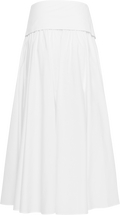 Elina Poplin Skirt - Off White
