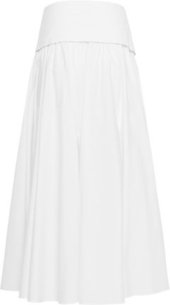 Elina Poplin Skirt - Off White