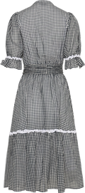 Gertrude Gingham Dress - Black/White