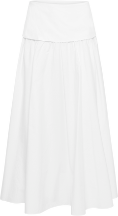 Elina Poplin Skirt - Off White