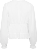 Ellen Cotton Voile Blouse - White