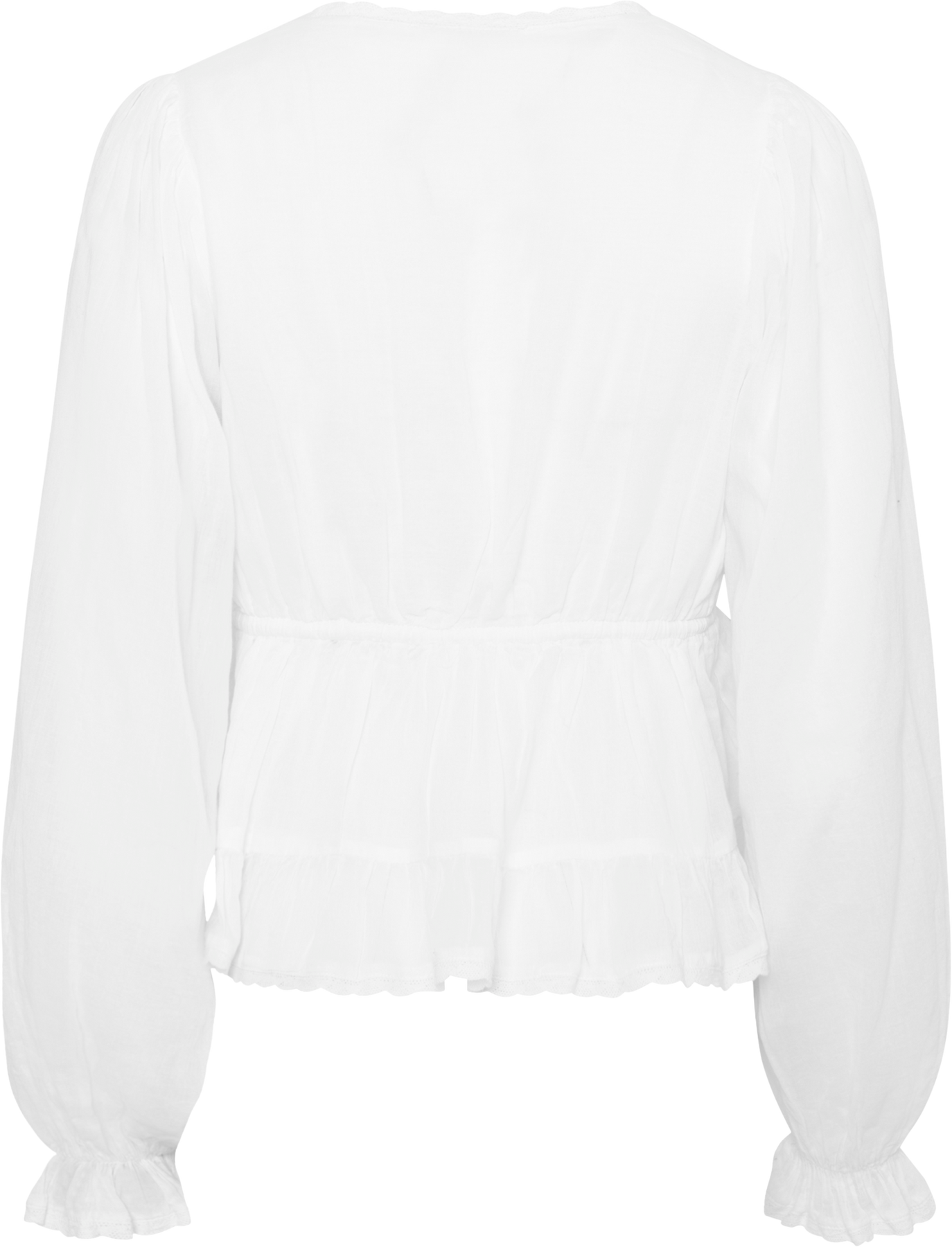Ellen Cotton Voile Blouse - White