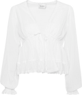 Ellen Cotton Voile Blouse - White