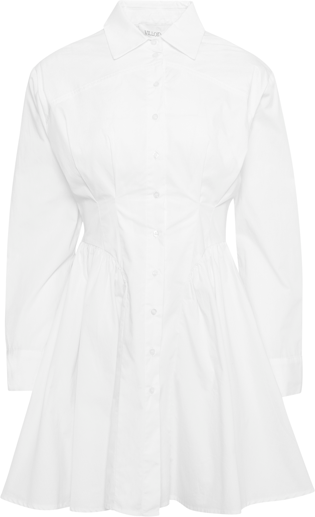Esmeralda Poplin Shirt Dress - White