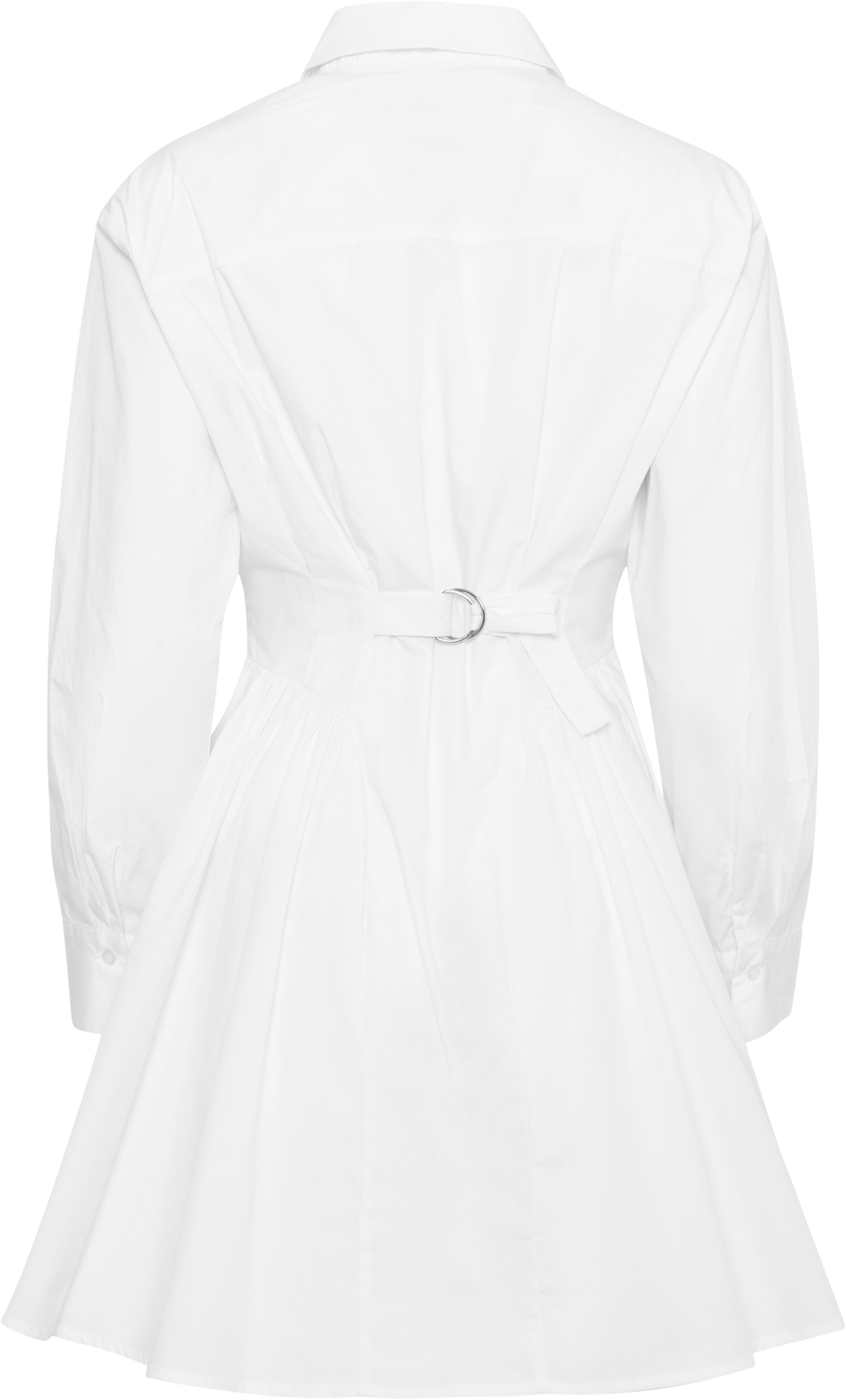 Esmeralda Poplin Shirt Dress - White