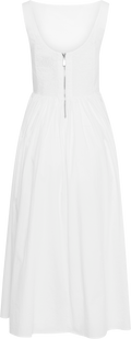 Elva Cotton Poplin Dress - White