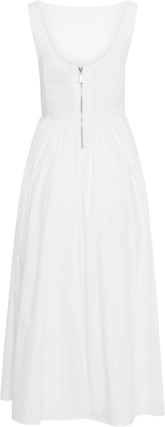 Elva Cotton Poplin Dress - White