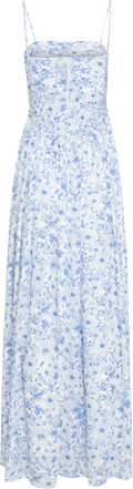 Meya Chiffon Bandeau Dress - Blue Print