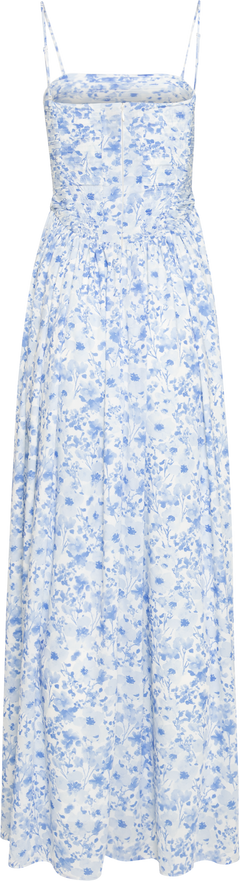 Meya Chiffon Bandeau Dress - Blue Print