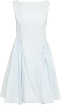 Elva Cotton Poplin Mini Dress - Light Blue