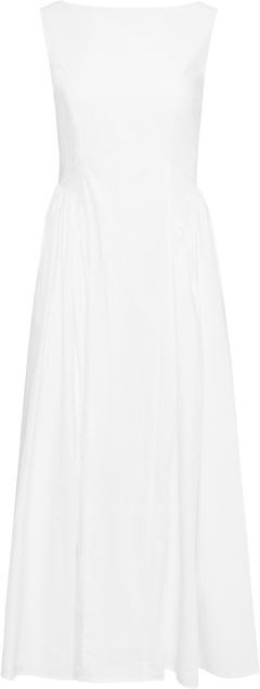 Elva Cotton Poplin Dress - White