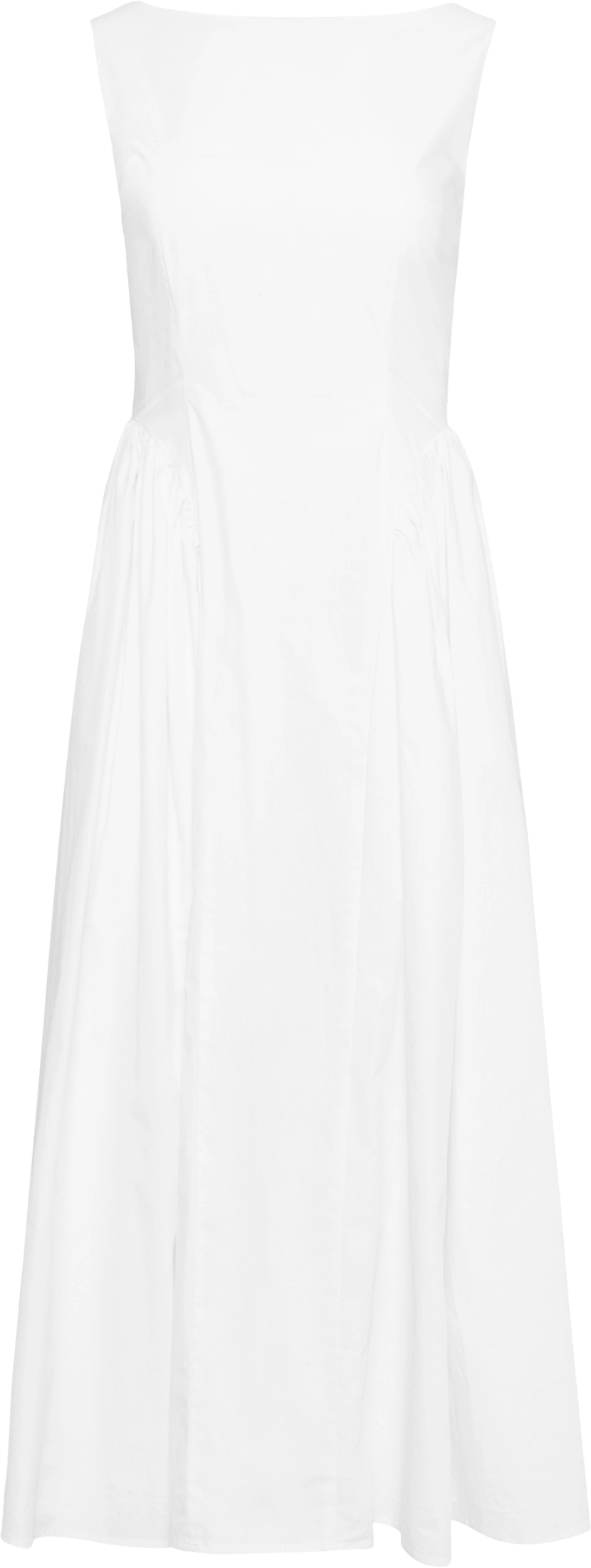 Elva Cotton Poplin Dress - White