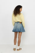 Tint Rigid Denim Mini Skirt - Mid Blue Vintage