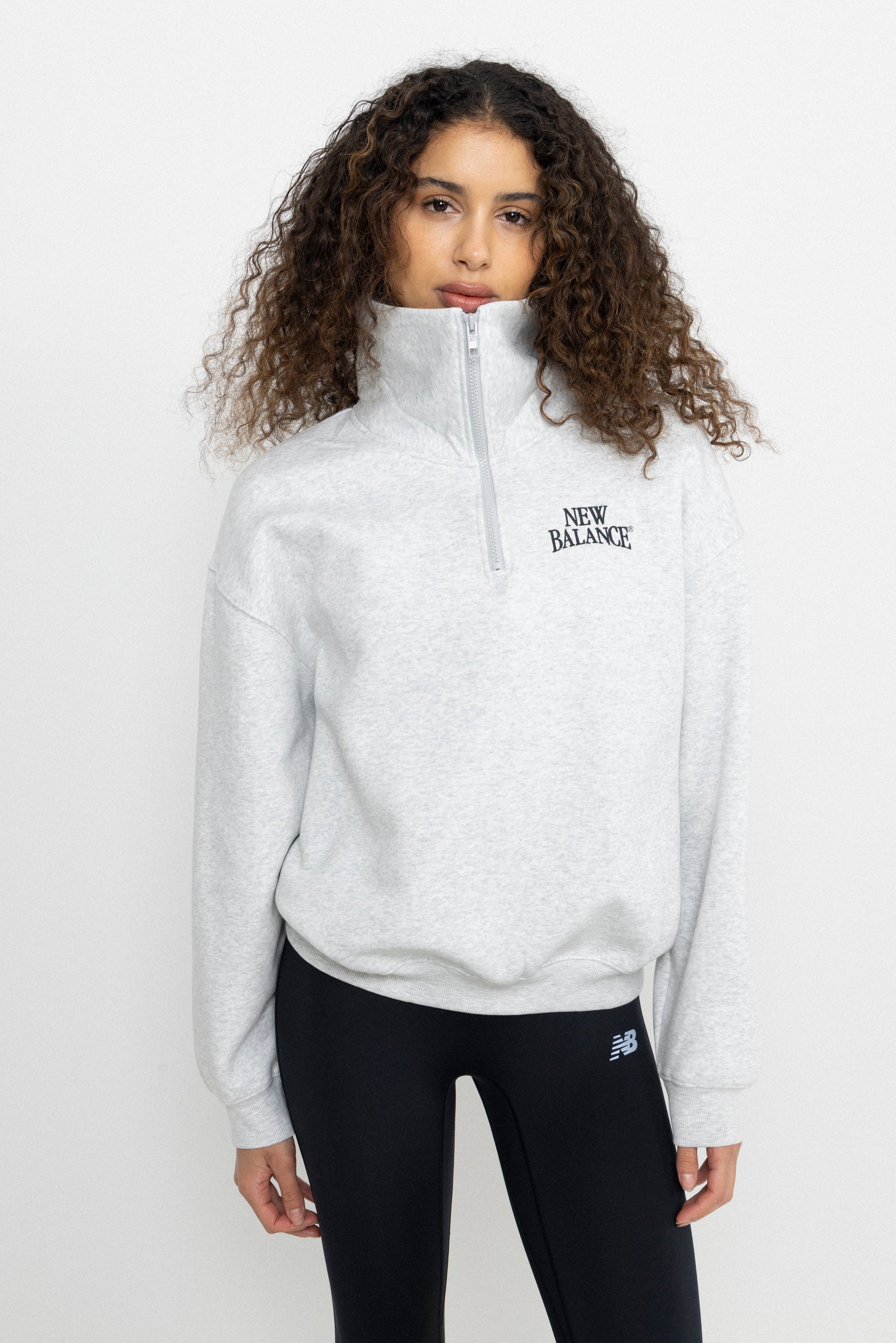 Trackside Fleece Half Zip - Ash Heather