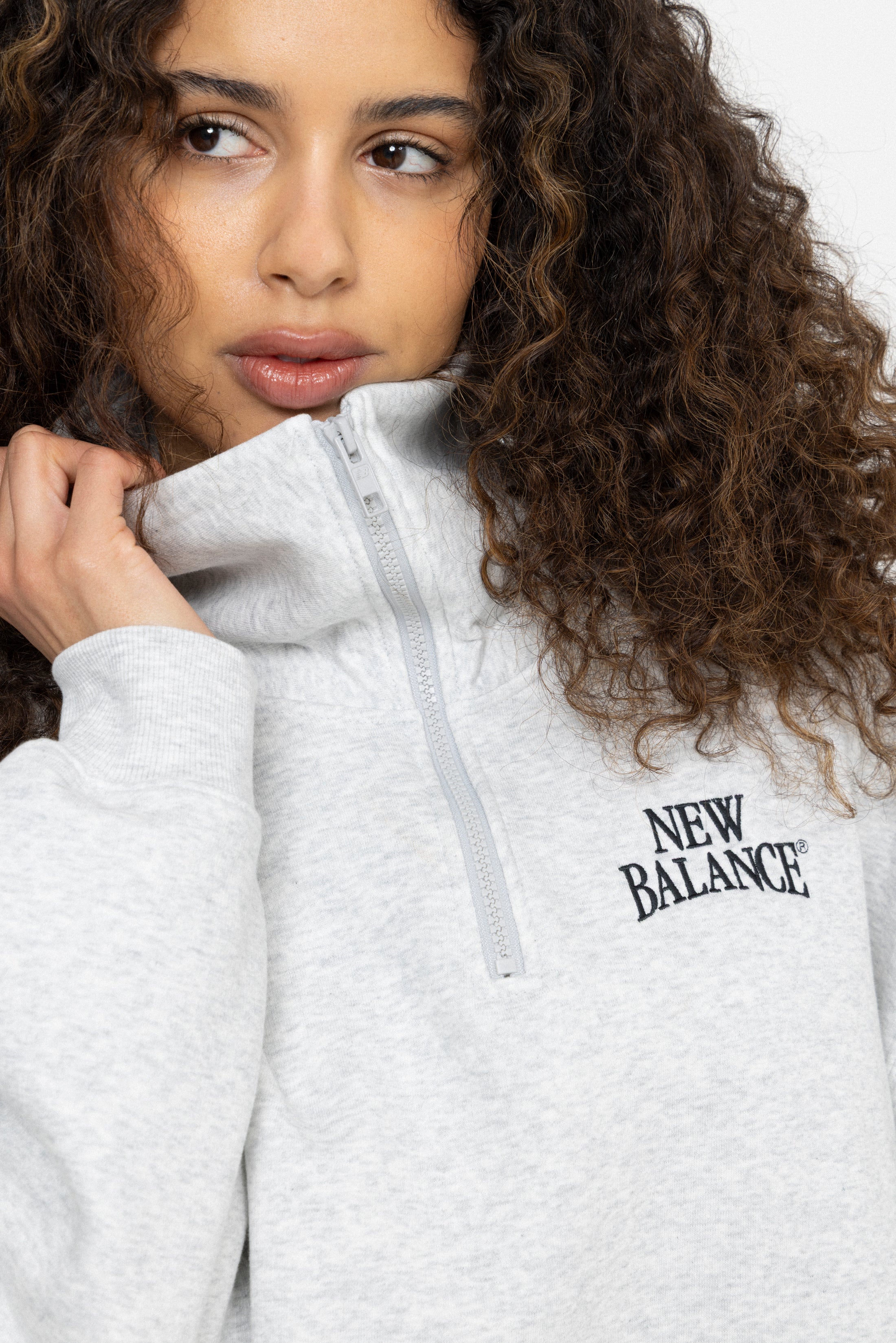 Trackside Fleece Half Zip - Ash Heather