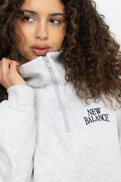 Trackside Fleece Half Zip - Ash Heather
