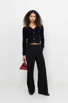 Anais Wrap Front - Black