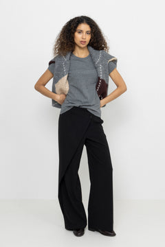 Solly Tee Solid - Dark Grey Mel.
