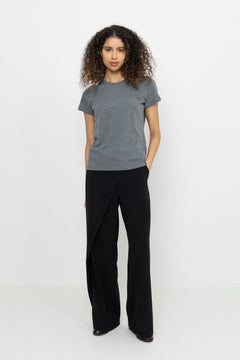 Solly Tee Solid - Dark Grey Mel.