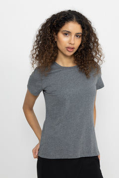 Solly Tee Solid - Dark Grey Mel.