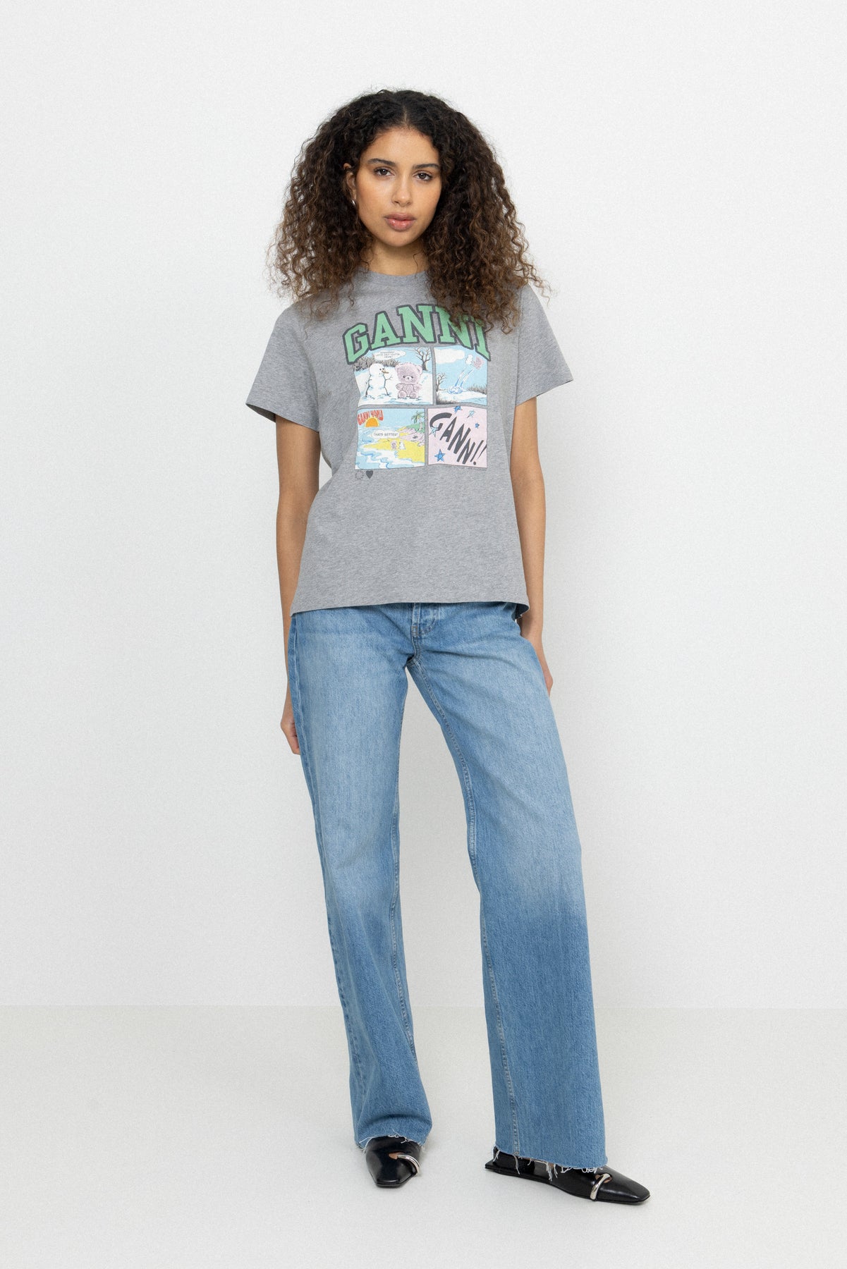 Basic Cotton Jersey Bear Comic Teddy - Paloma