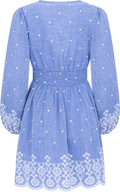 Runa Chambray Mini Dress - Blue