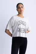 Johnny Cropped Tee - Grey