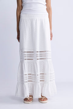 Yascarmen Hw Long Skirt S. - Star White