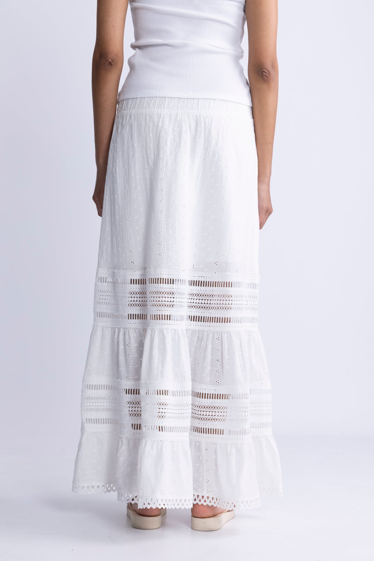 Yascarmen Hw Long Skirt S. - Star White