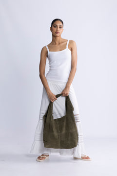 Suede Dalliea Bag - Army