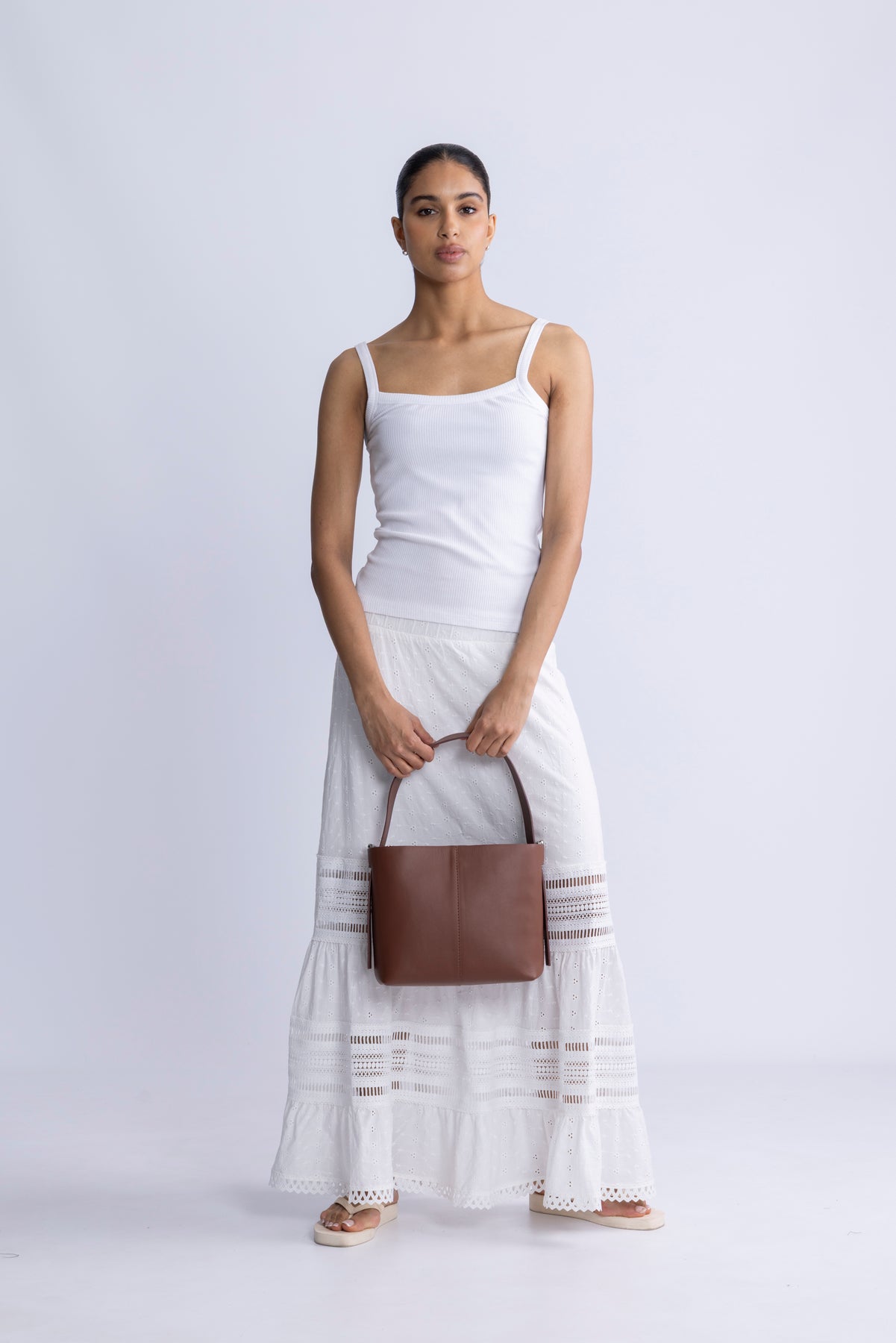 Nappa Fraya Small Bag - Mocha Brown