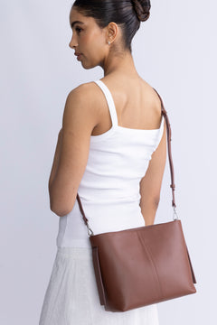 Nappa Fraya Small Bag - Mocha Brown