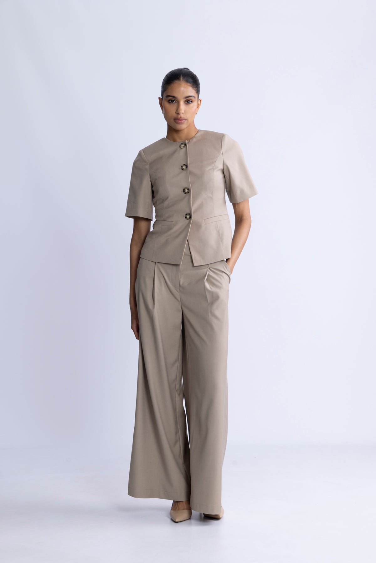 Kazia Pants - Oyster