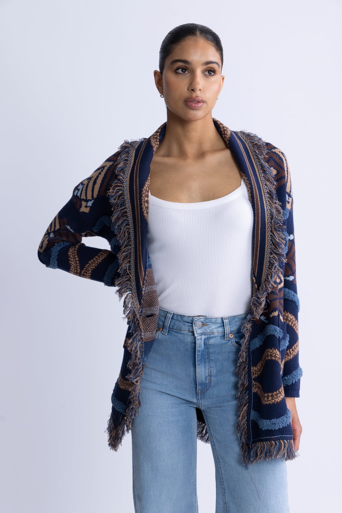 Harmoni Cardigan - Navy