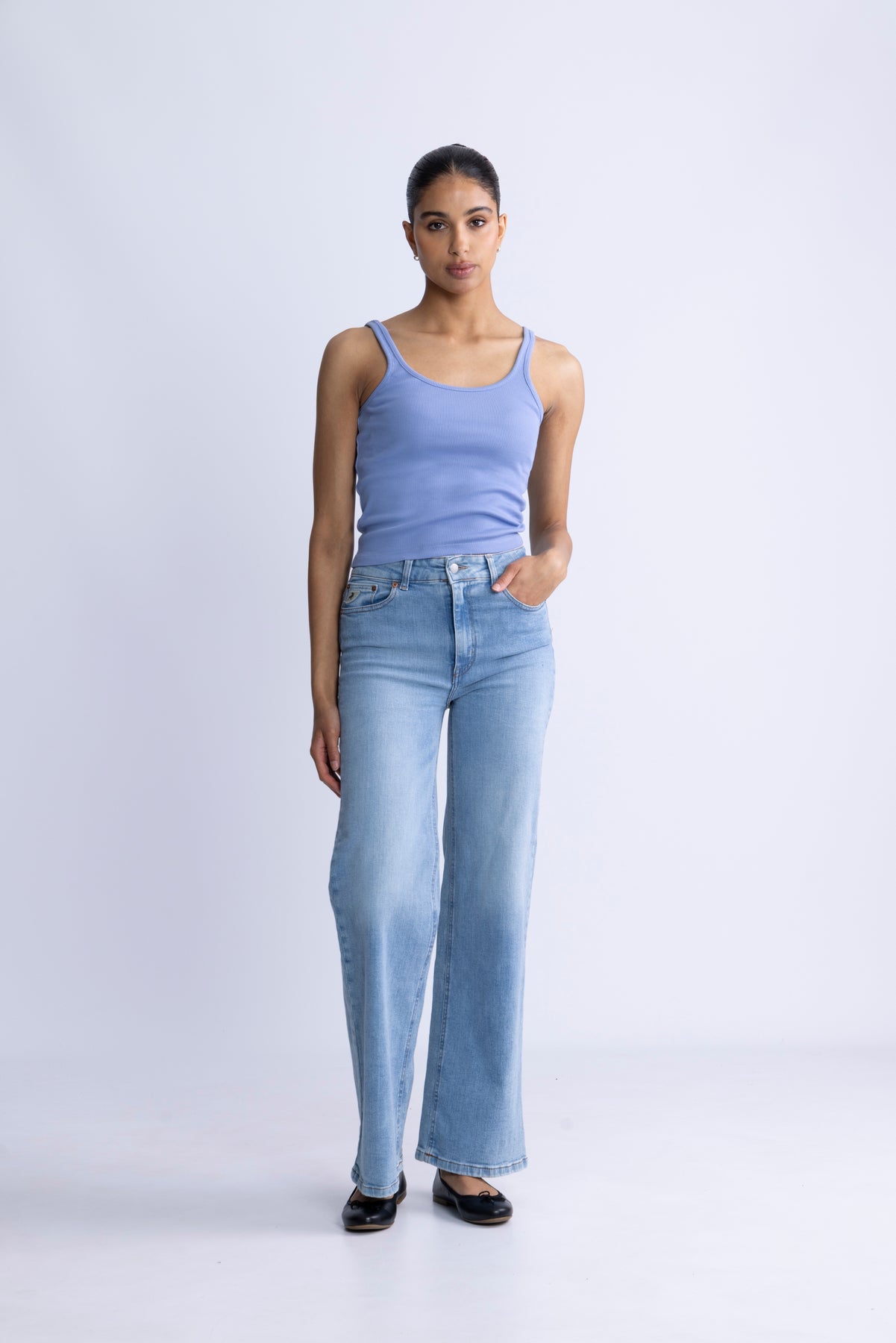 Cotton Tank Top - Sky Blue
