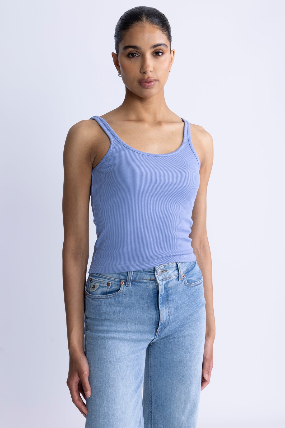 Cotton Tank Top - Sky Blue