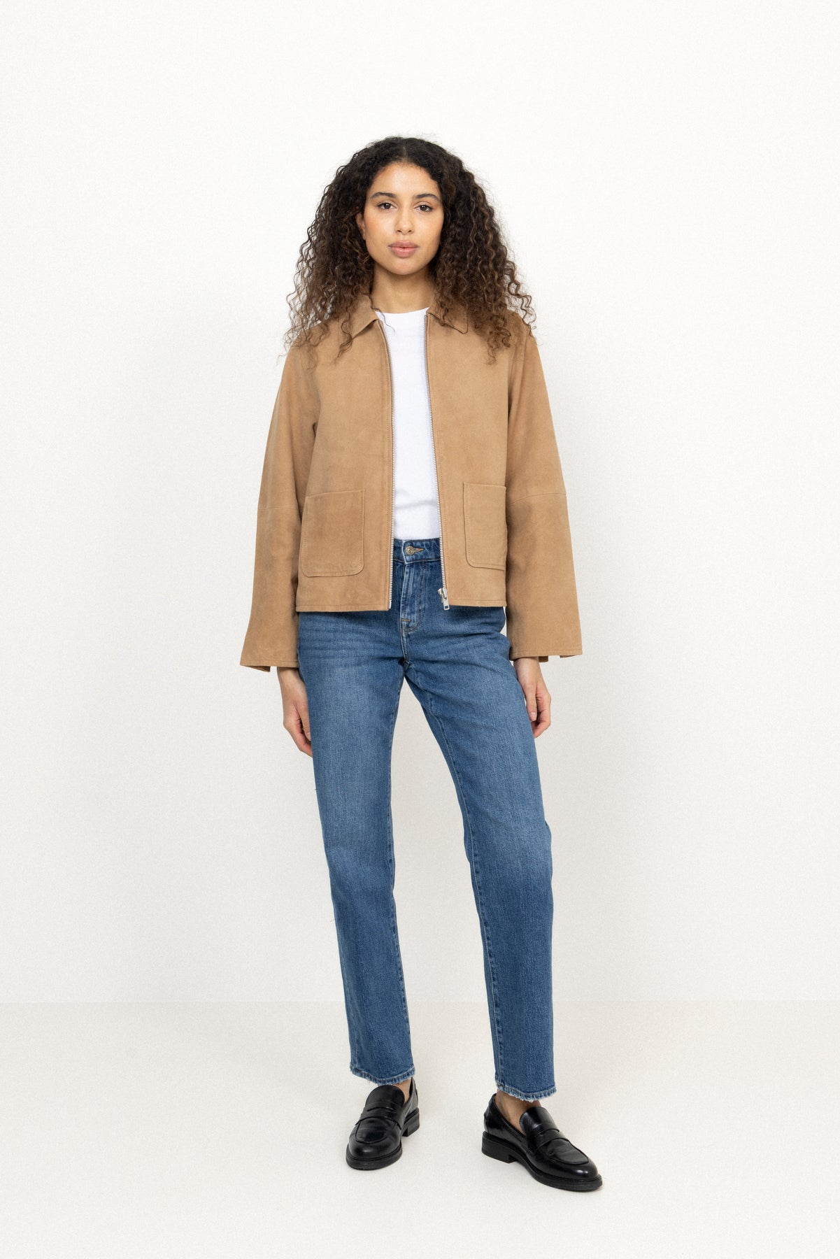 Susen Suede Jacket - Camel